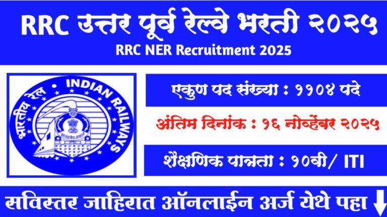 RRC NER Recruitment 2025