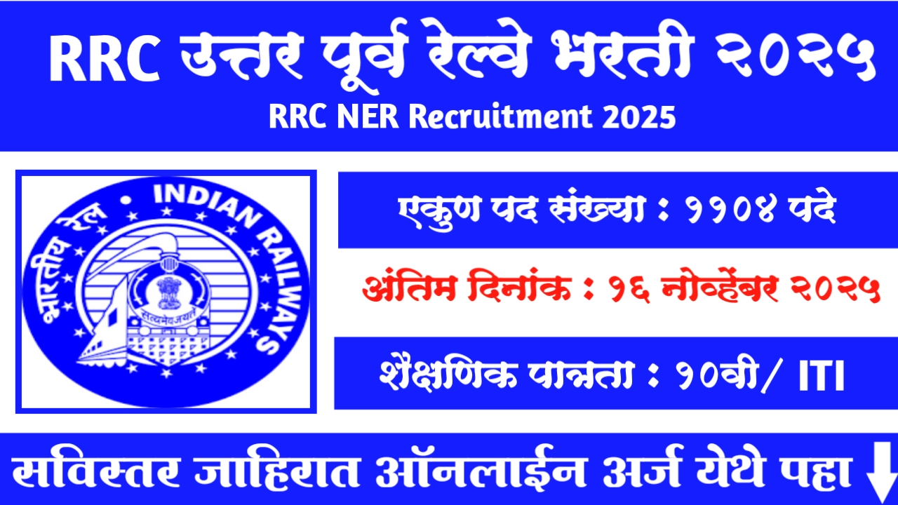 RRC NER Recruitment 2025
