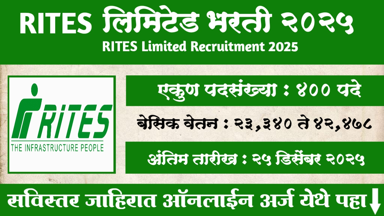 RITES Limited Bharti 2025