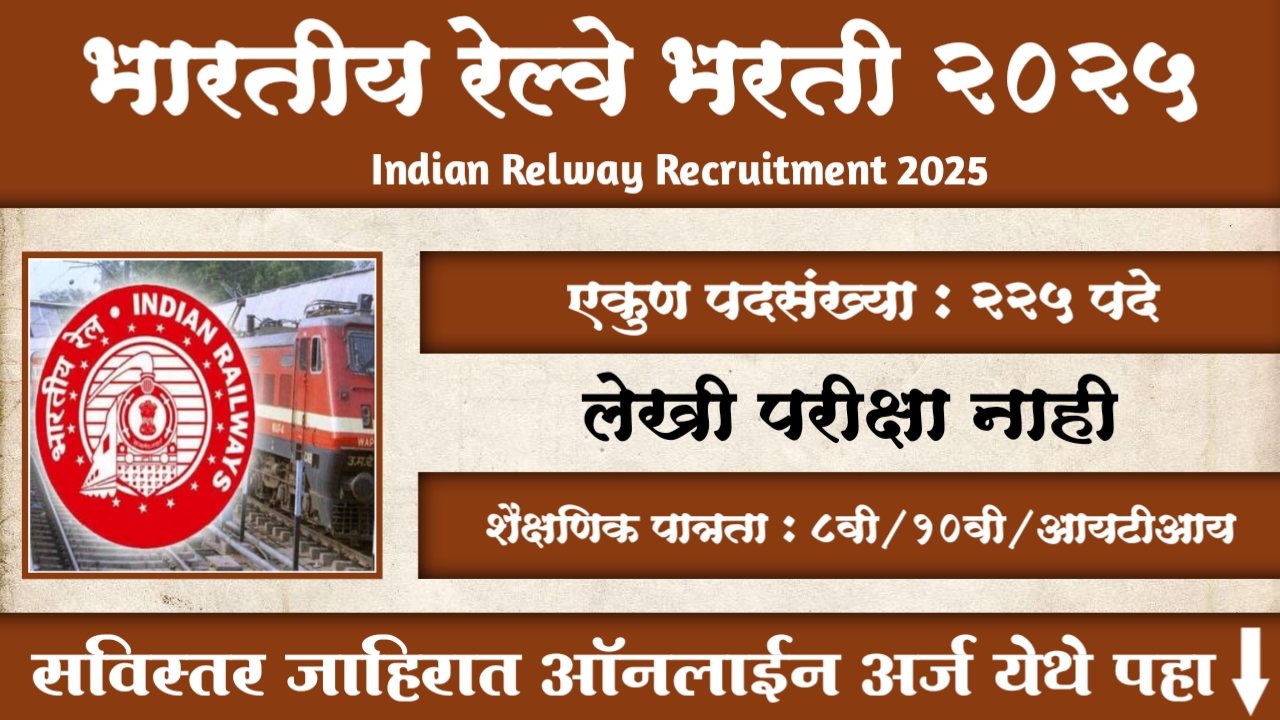 Railway PLW Apprentice Bharti 2025