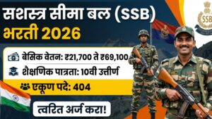 SSB Sports Quota Recruitment 2026