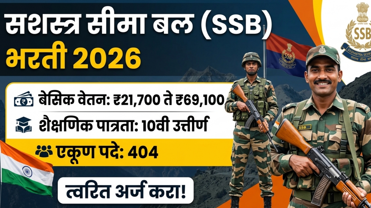 SSB Sports Quota Recruitment 2026